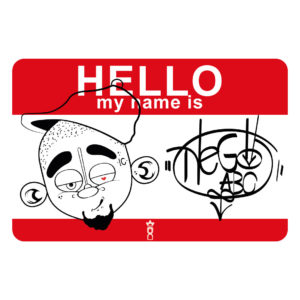 Vetor Graffiti Hello Nego ABC