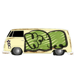 Vetor Graffiti Kombi Kpot