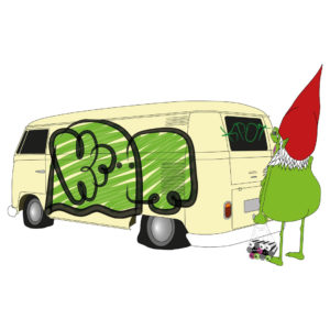 Vetor Graffiti Kombi Kpot